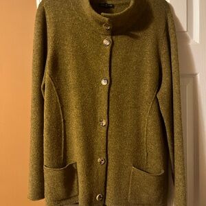 Eileen Fisher Moss Green Cardigan